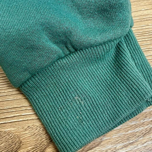 Vintage 90s Lee Christmas North Pole Daily Sweatshirt Crewneck  Green - Size XL - Picture 7 of 7